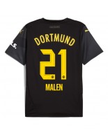 Borussia Dortmund Donyell Malen #21 Vieraspaita 2024-25 Lyhythihainen